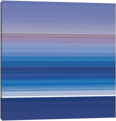 Calm I Canvas Art Print - Blue Abstract Art