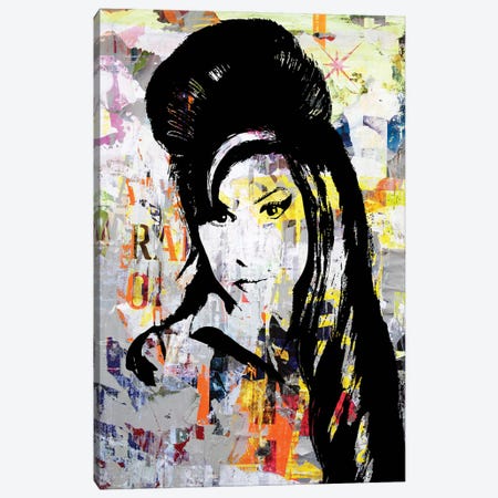 Amy Winehouse II Canvas Print #MPS67} by Morgan Paslier Canvas Print