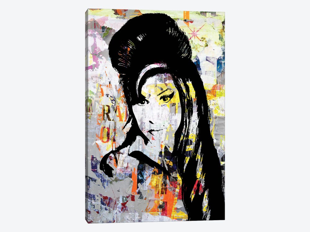 Amy Winehouse II by Morgan Paslier 1-piece Canvas Print