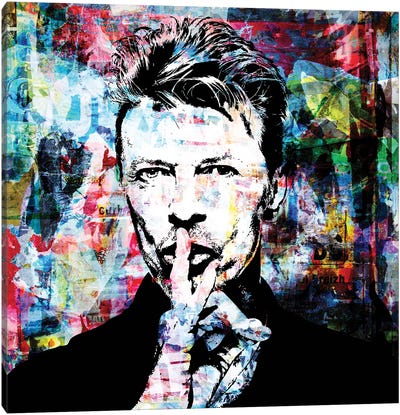 David Bowie Canvas Art Print - Morgan Paslier