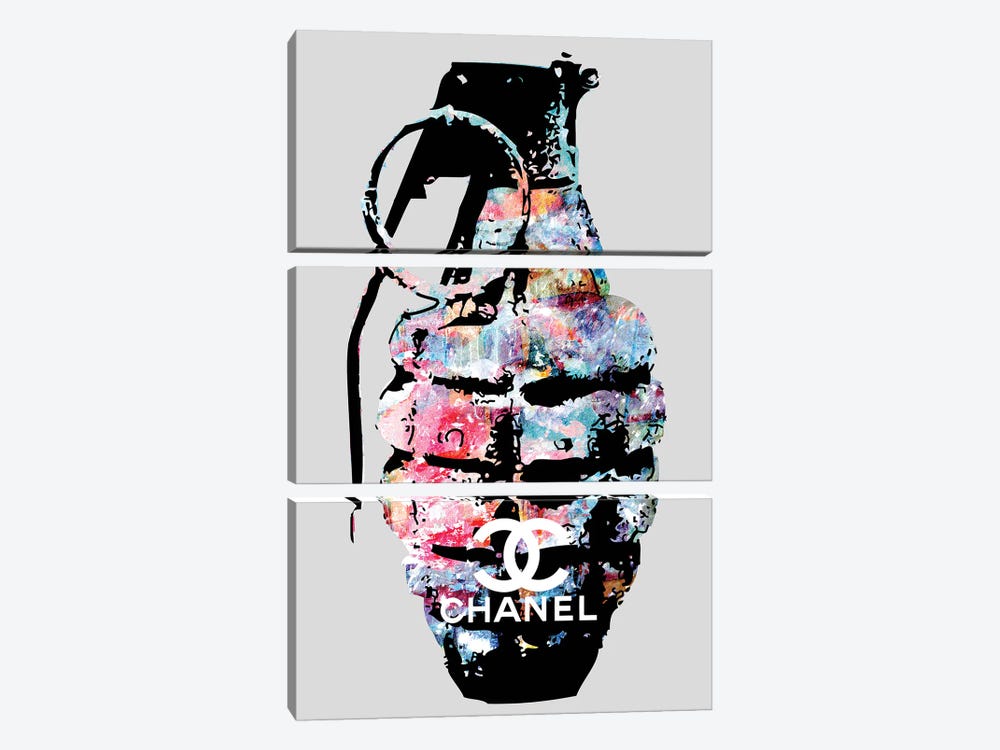 Grenade Chanel by Morgan Paslier 3-piece Canvas Artwork