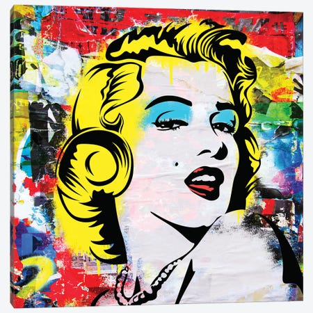 Marilyn And You Canvas Print #MPS8} by Morgan Paslier Canvas Art