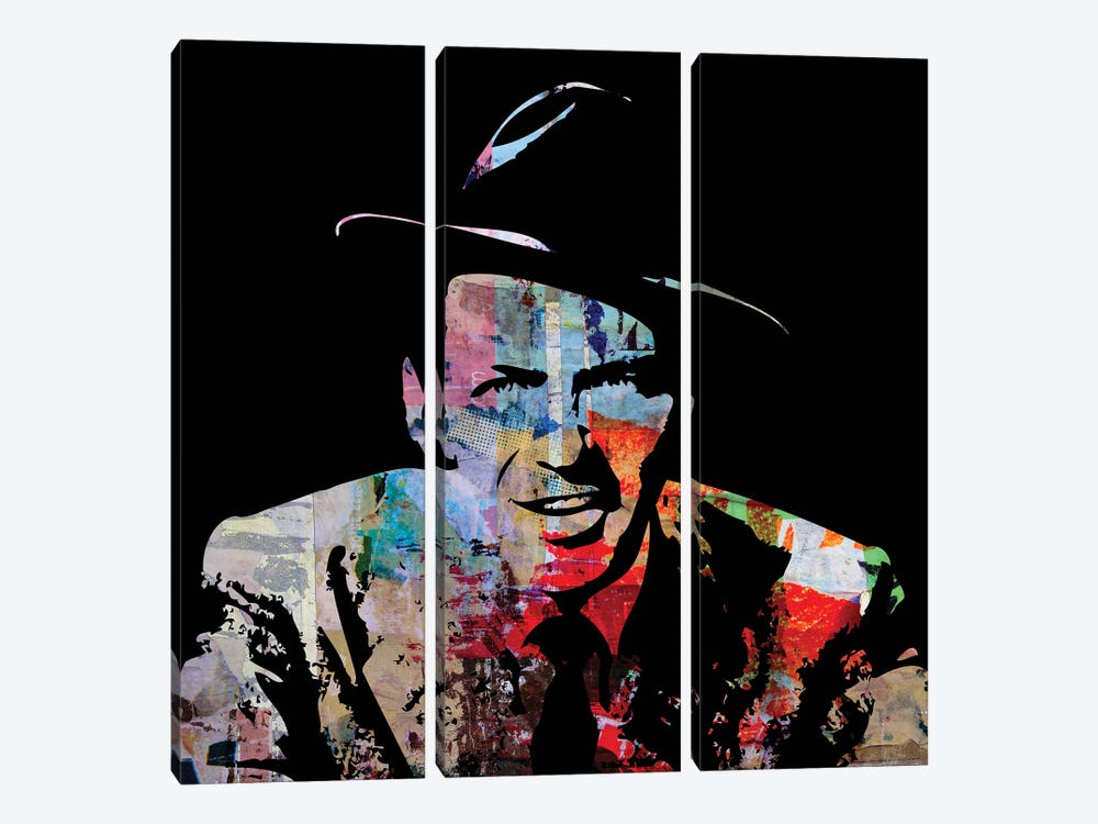Sinatra by Morgan Paslier 3-piece Canvas Print