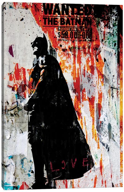 The Batman Canvas Art Print - Morgan Paslier