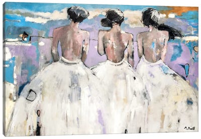 Ladies In Waiting Canvas Art Print - Mary Pratt