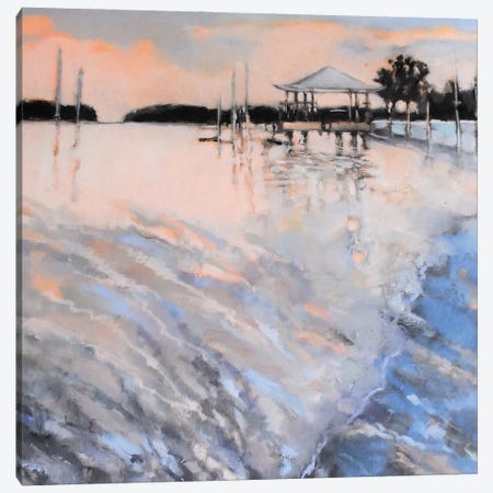 Tybee Sunset Canvas Print #MPT46} by Mary Pratt Canvas Artwork