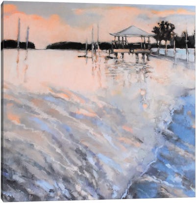 Tybee Sunset Canvas Art Print - Mary Pratt