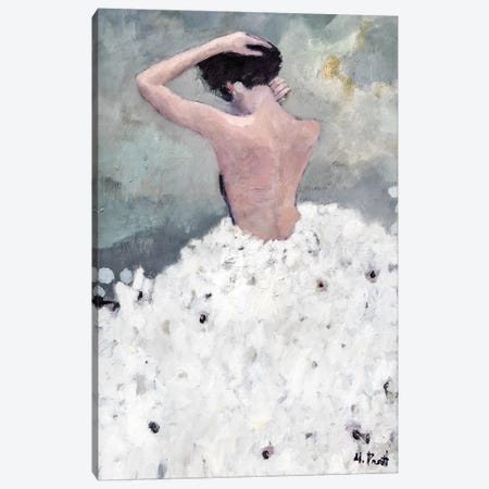 Evening Figure In White Dress Canvas Print #MPT8} by Mary Pratt Canvas Print