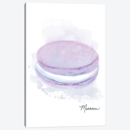 Dessert Macaron Lavender Canvas Print #MPZ2} by Matthew Piotrowicz Canvas Art Print