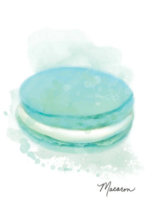 Dessert Macaron Teal