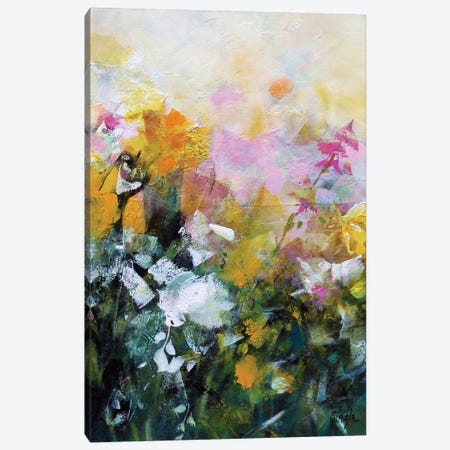 Always Flowers Canvas Print #MQZ1} by Marianne Quinzin Canvas Wall Art