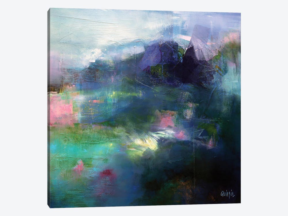 At The Edge of a Lake by Marianne Quinzin 1-piece Canvas Art