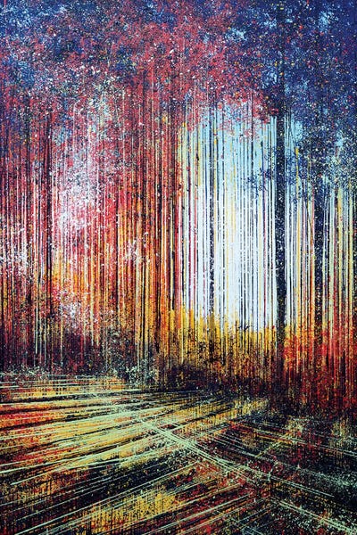 Abstract: Sunlight Through The Trees by Marc Todd