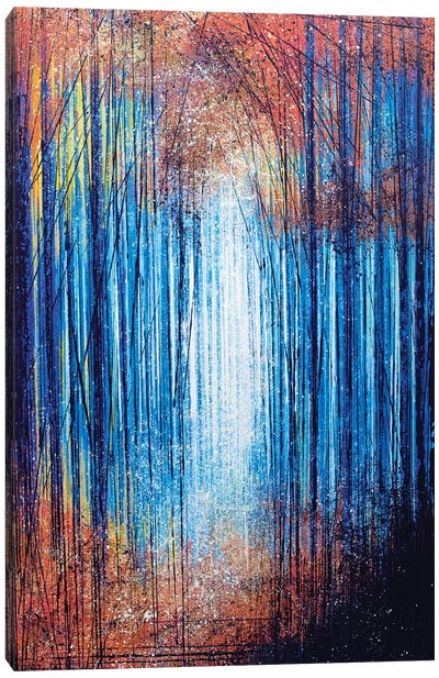 Vivid Light Through Trees Canvas Art Print