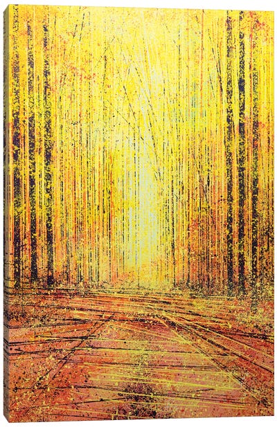 Vivid Yellow Light Canvas Art Print