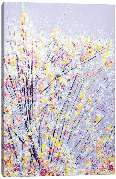 Blossom Under A Lilac Sky Canvas Art Print