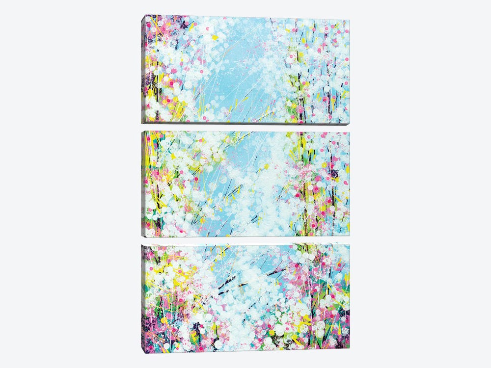 Blossom With A Soft Blue Sky by Marc Todd 3-piece Canvas Wall Art