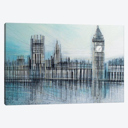 London - Houses Of Parliament Canvas Print #MRC40} by Marc Todd Canvas Print