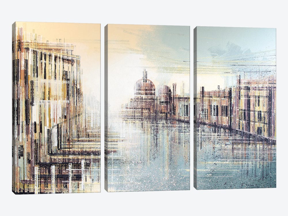 Venice At Sunset by Marc Todd 3-piece Canvas Art