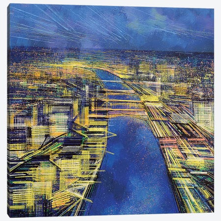 City Of Lights Canvas Print #MRC4} by Marc Todd Canvas Art