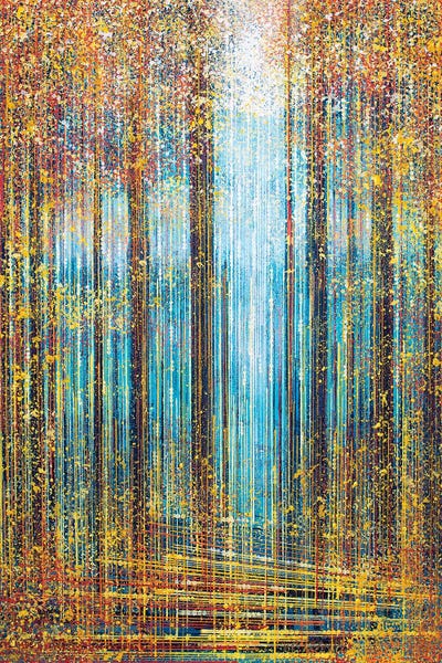 Enchanted Forests: Autumn Trees In Sparkling Light by Marc Todd