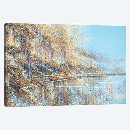 Autumn Trees Reflections Canvas Print #MRC59} by Marc Todd Canvas Artwork