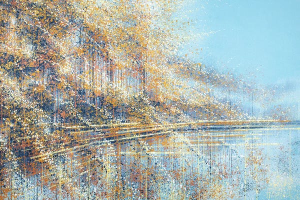 Marc Todd: Autumn Trees Reflections by Marc Todd