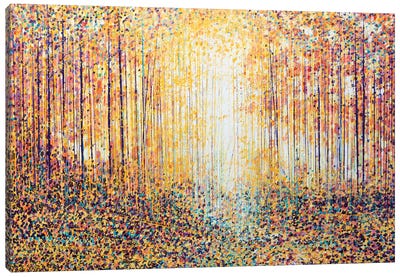 Golden Light Canvas Art Print - Large Abstract Art