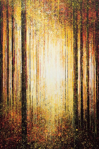 Abstract Bathroom: Golden Light Through Trees by Marc Todd