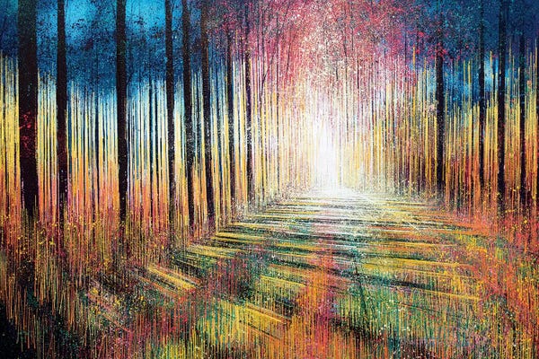 Refreshing Workspace: Morning Light Through Trees by Marc Todd