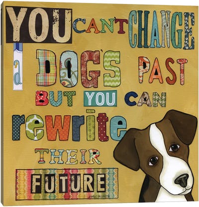 Their Future Canvas Art Print - Rescue Dog Art