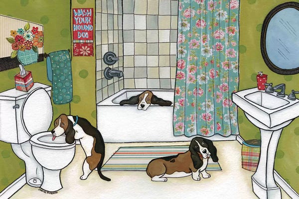 Bathroom Break: Wash Your Houndog by Jamie Morath