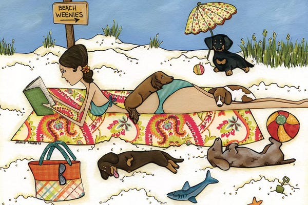 Dachshunds: Beach Weenies by Jamie Morath
