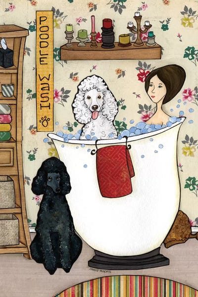 Poodles: Washin Poodles by Jamie Morath