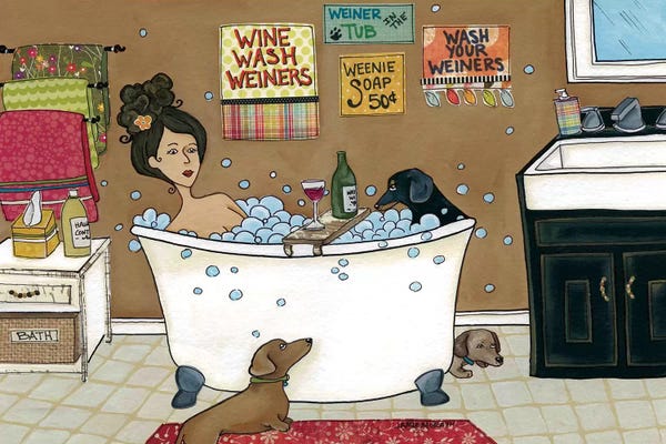 Bathroom Break: Weiner In The Tub by Jamie Morath