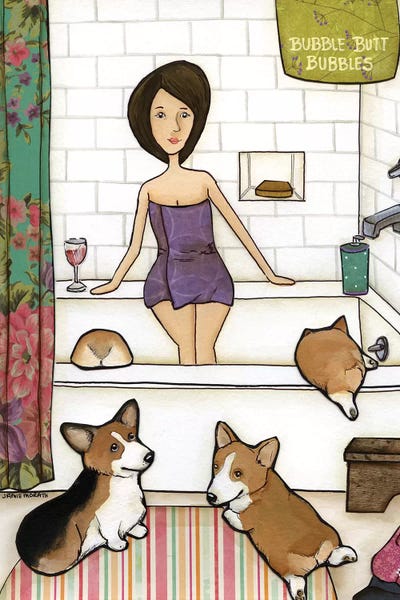 Corgis: Bubble Butt Bubbles by Jamie Morath