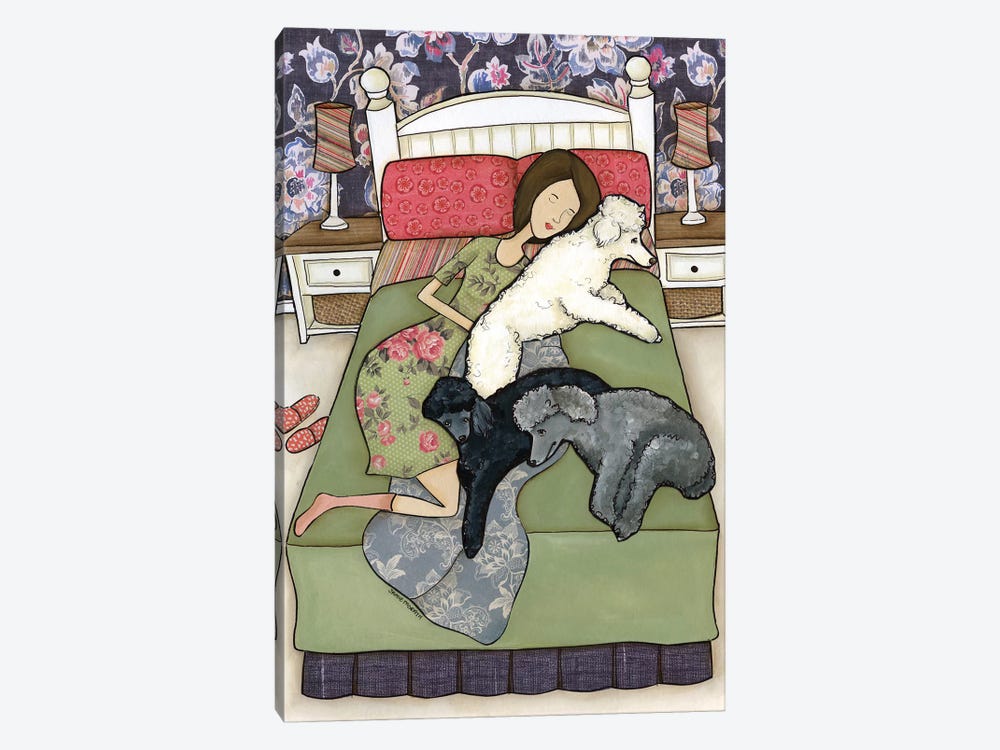 Napping Poodles by Jamie Morath 1-piece Art Print