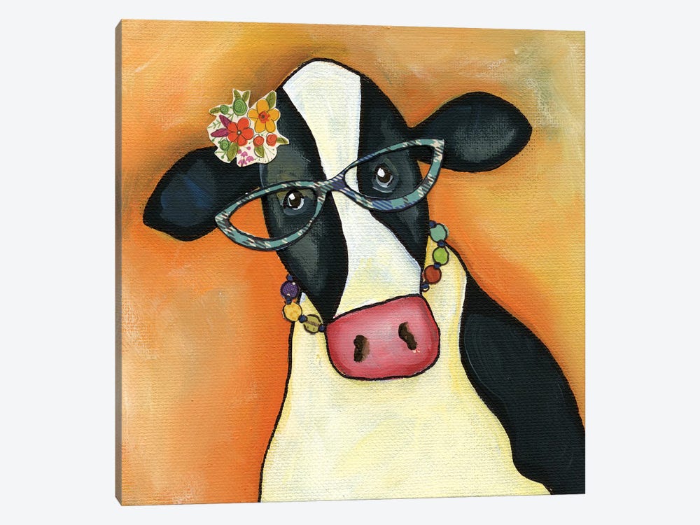 Cow Alice by Jamie Morath 1-piece Canvas Print