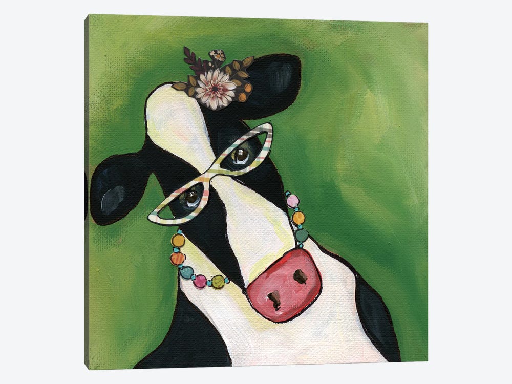 Cow Erma by Jamie Morath 1-piece Canvas Print