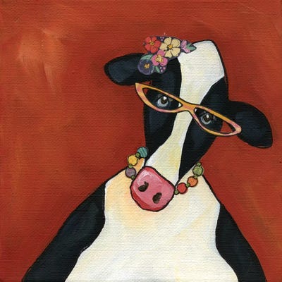 Cow Ethal by Jamie Morath canvas print