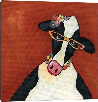Cow Ethal Canvas Art Print - Jamie Morath