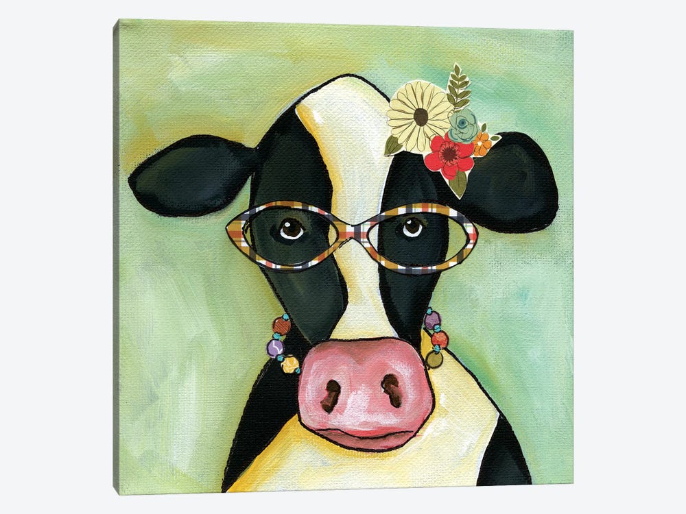 Cow Janice by Jamie Morath 1-piece Canvas Art Print