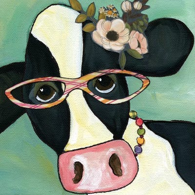 Cow Marlene by Jamie Morath acrylic art print
