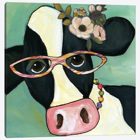 Cow Marlene Canvas Print #MRH138} by Jamie Morath Canvas Artwork
