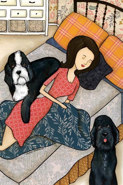 Doodle Nap by Jamie Morath framed wall art