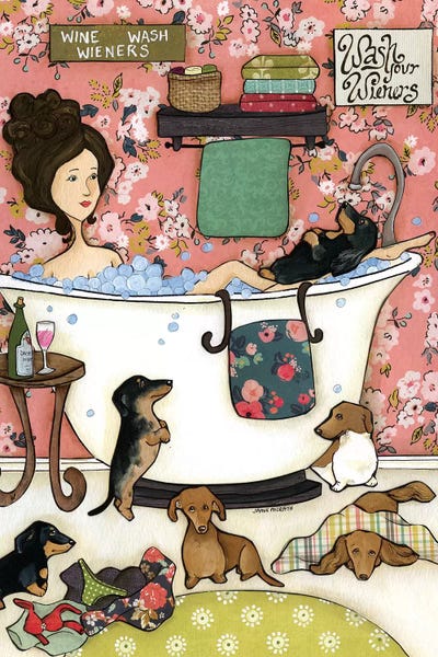 Dachshunds: Wiener Wash by Jamie Morath