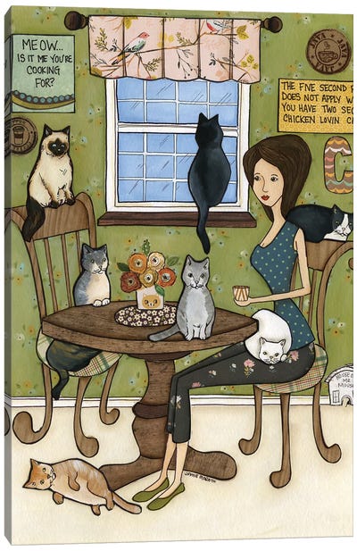 Meow Canvas Art Print - Jamie Morath