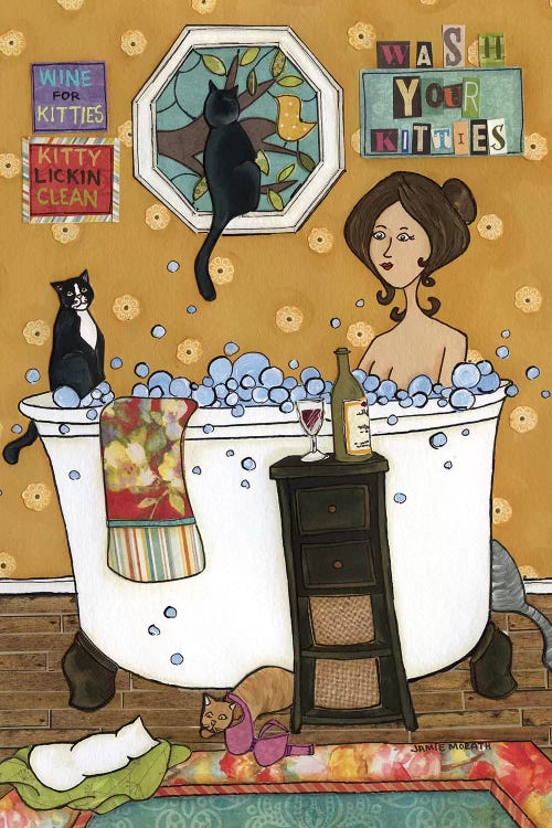 Wash Your Kitties by Jamie Morath wall art