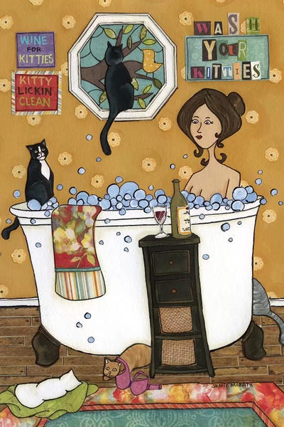 Bathroom Break: Wash Your Kitties by Jamie Morath