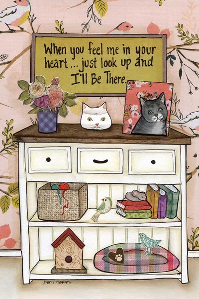 I'll Be There Cat by Jamie Morath framed canvas print